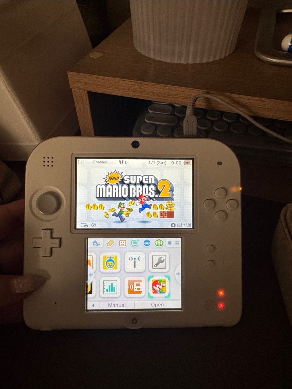 Nintendo 2DS Handheld Console with Super Mario Bros 2 Game included